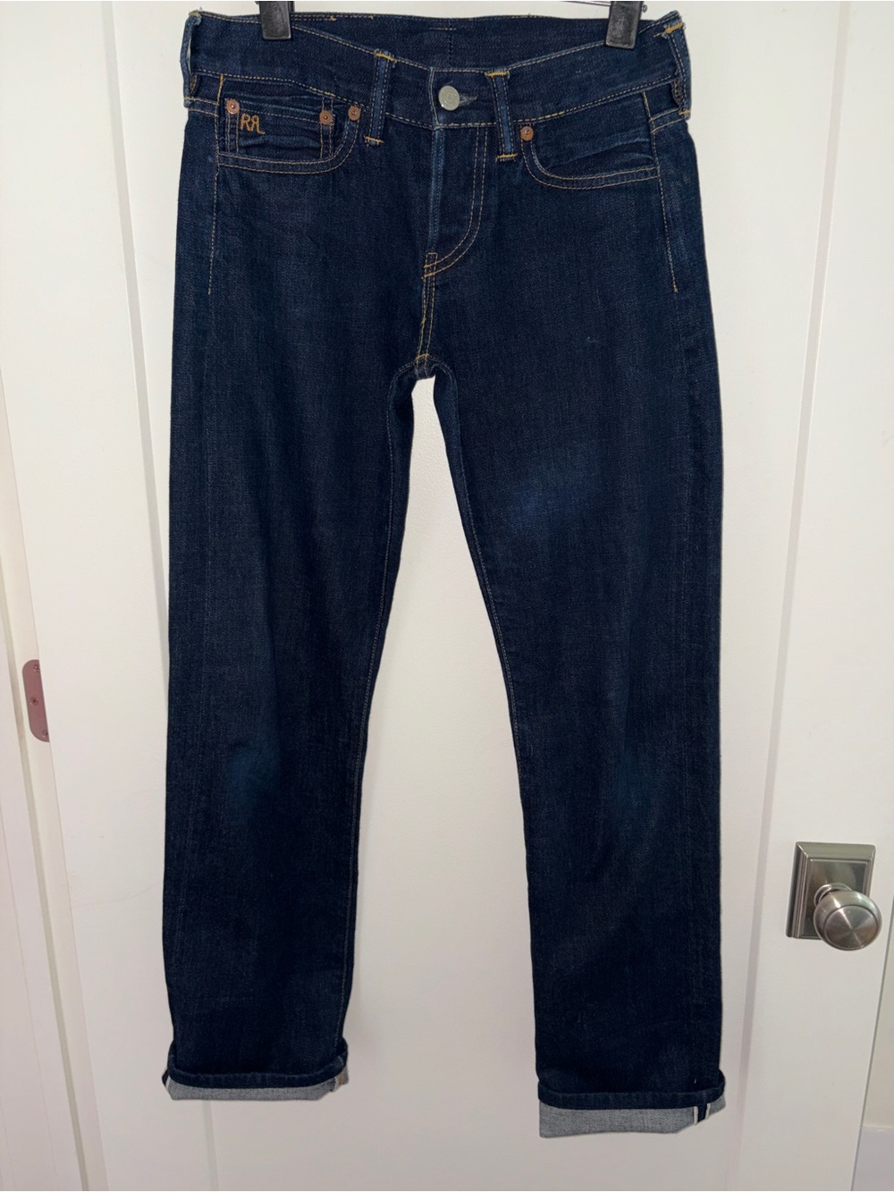 Ralph Lauren RRL Double RL Japan Woven denim selvedge jeans 26x34 EUC